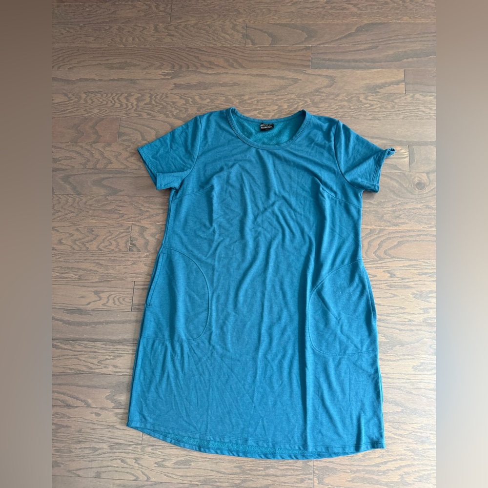 32 Degrees Cool Womens Soft Comfort dress blue 4Way Stretch Sz 2XL
